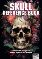 Airbrush Step by Step Reference Book - Skull