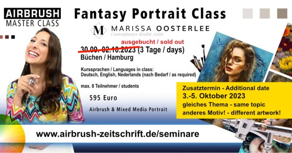 Marissa Oosterlee: Fantasy Portrait Workshop, 03.10.-05.10.2023 (additional date!)